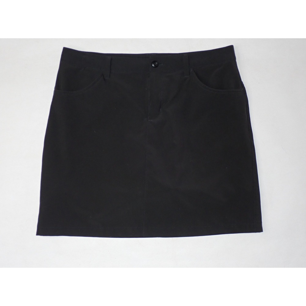Eddie Bauer Womens Black Travex Skort Athletic Golf Hiking Outdoor Size 8